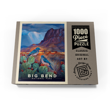 Big Bend National Park: Birds, Vintage Poster 1000 Jigsaw Puzzle box view3