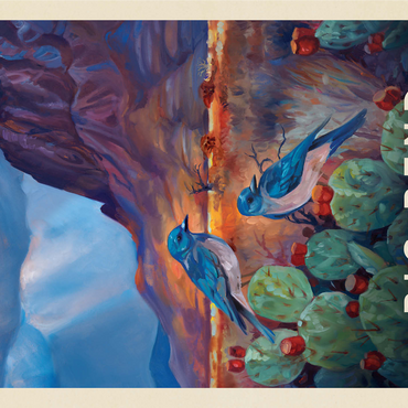 Big Bend National Park: Birds, Vintage Poster 1000 Jigsaw Puzzle 3D Modell