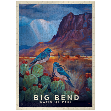 puzzleplate Big Bend National Park: Birds, Vintage Poster 300 Jigsaw Puzzle
