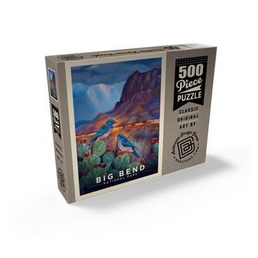Big Bend National Park: Birds, Vintage Poster 500 Jigsaw Puzzle box view2
