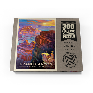 Grand Canyon National Park: Sunset, Vintage Poster 300 Jigsaw Puzzle box view3