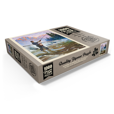 Classic Sportsman: Fly Fishing, Vintage Poster 1000 Jigsaw Puzzle box view1