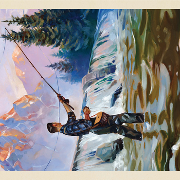 Classic Sportsman: Fly Fishing, Vintage Poster 1000 Jigsaw Puzzle 3D Modell