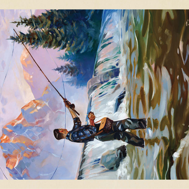 Classic Sportsman: Fly Fishing, Vintage Poster 100 Jigsaw Puzzle 3D Modell