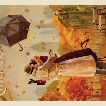 Chicago: Windy City Kiss, Vintage Poster 1000 Jigsaw Puzzle 3D Modell