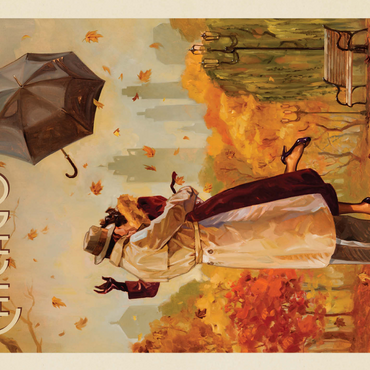 Chicago: Windy City Kiss, Vintage Poster 500 Jigsaw Puzzle 3D Modell