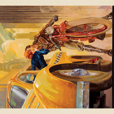 New York Minute, Vintage Poster 1000 Jigsaw Puzzle 3D Modell