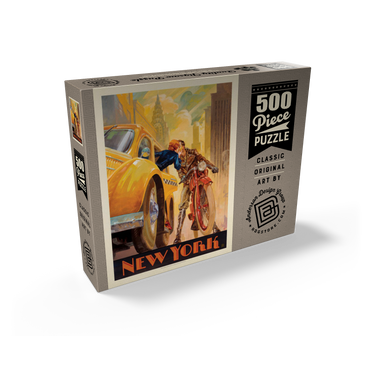 New York Minute, Vintage Poster 500 Jigsaw Puzzle box view2