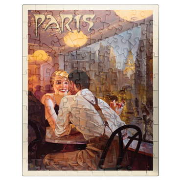 puzzleplate France: Paris When it Rains, Vintage Poster 100 Jigsaw Puzzle