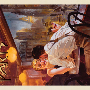 France: Paris When it Rains, Vintage Poster 100 Jigsaw Puzzle 3D Modell