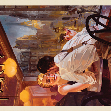 France: Paris When it Rains, Vintage Poster 500 Jigsaw Puzzle 3D Modell