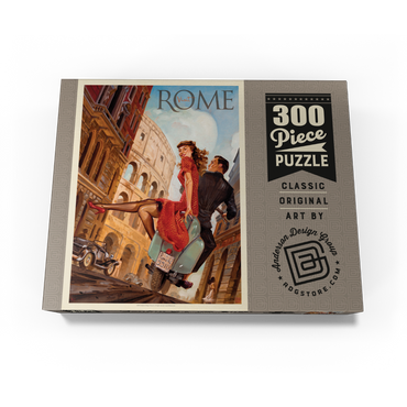 Italy: Rome by Vespa, Vintage Poster 300 Jigsaw Puzzle box view3