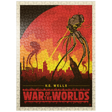 puzzleplate War of the Worlds: H.G. Wells, Vintage Poster 500 Jigsaw Puzzle