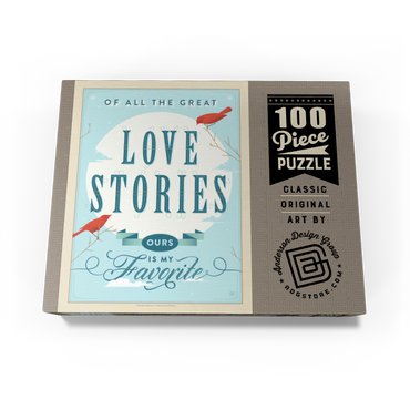 My Favorite Love Story, Vintage Poster 100 Jigsaw Puzzle box view3