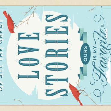 My Favorite Love Story, Vintage Poster 100 Jigsaw Puzzle 3D Modell