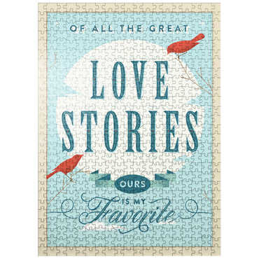 puzzleplate My Favorite Love Story, Vintage Poster 500 Jigsaw Puzzle