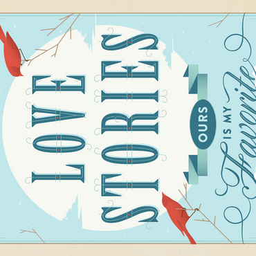 My Favorite Love Story, Vintage Poster 500 Jigsaw Puzzle 3D Modell