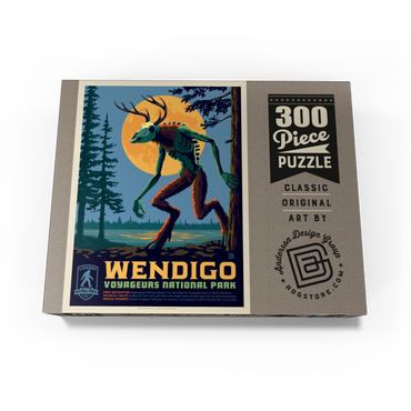 Legends Of The National Parks: Voyageurs' The Wendigo, Vintage Poster 300 Jigsaw Puzzle box view3
