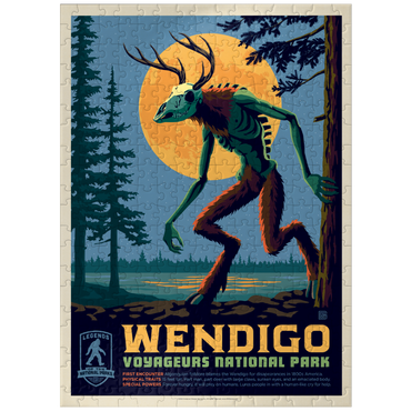 puzzleplate Legends Of The National Parks: Voyageurs' The Wendigo, Vintage Poster 300 Jigsaw Puzzle