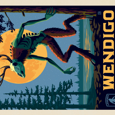 Legends Of The National Parks: Voyageurs' The Wendigo, Vintage Poster 500 Jigsaw Puzzle 3D Modell