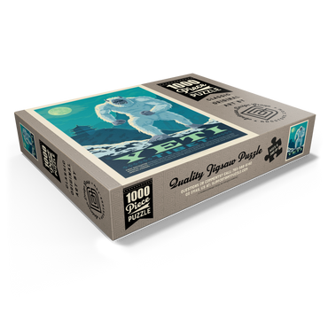 Mythical Creatures: Yeti, Vintage Poster 1000 Jigsaw Puzzle box view1
