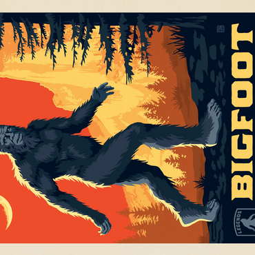 Legends Of The National Parks: Yosemite's Bigfoot, Vintage Poster 500 Jigsaw Puzzle 3D Modell