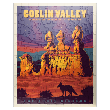 puzzleplate Goblin Valley State Park, Utah, Vintage Poster 100 Jigsaw Puzzle