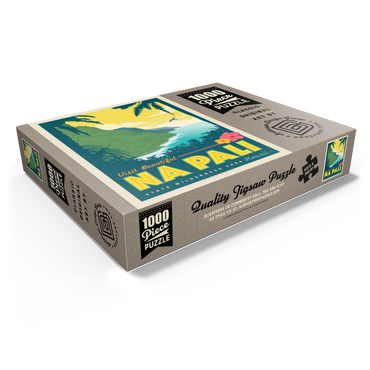 Hawaii: Na Pali State Wilderness Park, Vintage Poster 1000 Jigsaw Puzzle box view1