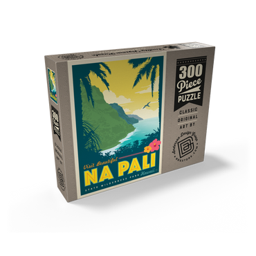 Hawaii: Na Pali State Wilderness Park, Vintage Poster 300 Jigsaw Puzzle box view2