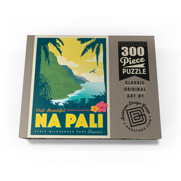 Hawaii: Na Pali State Wilderness Park, Vintage Poster 300 Jigsaw Puzzle box view3