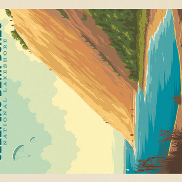 Sleeping Bear Dunes National Lakeshore, Vintage Poster 500 Jigsaw Puzzle 3D Modell