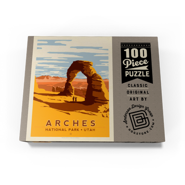 Arches National Park: Delicate Arch, Vintage Poster 100 Jigsaw Puzzle box view3