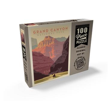 Grand Canyon National Park: Kayak, Vintage Poster 100 Jigsaw Puzzle box view2