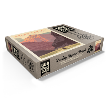 Grand Canyon National Park: Kayak, Vintage Poster 500 Jigsaw Puzzle box view1