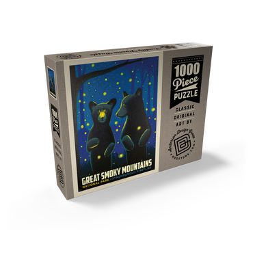 Great Smoky Mountains National Park: Firefly Cubs, Vintage Poster 1000 Jigsaw Puzzle box view2