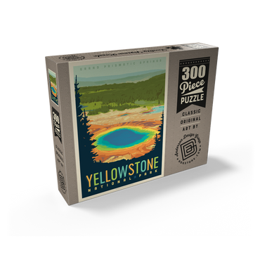 Yellowstone National Park: Grand Prismatic Springs, Vintage Poster 300 Jigsaw Puzzle box view2