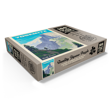 Yosemite National Park: Half Dome Vista, Vintage Poster 100 Jigsaw Puzzle box view1