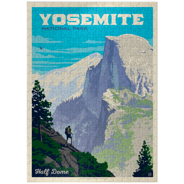 puzzleplate Yosemite National Park: Half Dome Vista, Vintage Poster 300 Jigsaw Puzzle
