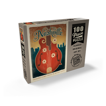 Dreams Come True In Music City, Vintage Poster 100 Jigsaw Puzzle box view2