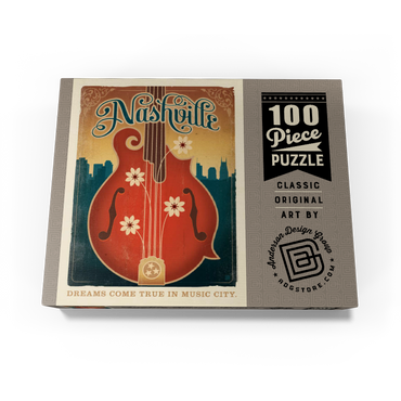 Dreams Come True In Music City, Vintage Poster 100 Jigsaw Puzzle box view3