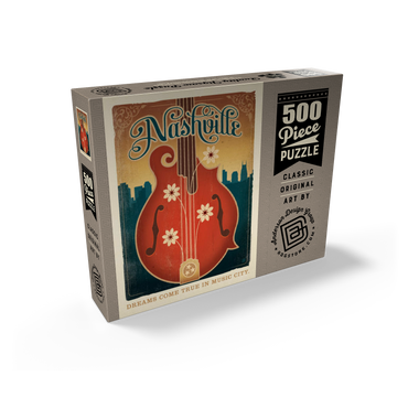 Dreams Come True In Music City, Vintage Poster 500 Jigsaw Puzzle box view2