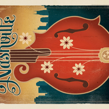 Dreams Come True In Music City, Vintage Poster 500 Jigsaw Puzzle 3D Modell