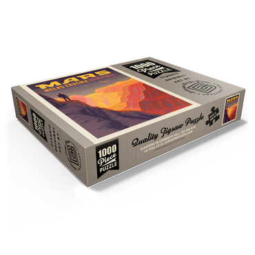 Mars: Melas Chasma, Vintage Poster 1000 Jigsaw Puzzle box view1