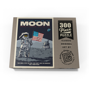 NASA 1969: First Man On The Moon, Vintage Poster 300 Jigsaw Puzzle box view3