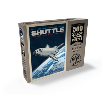 NASA 1981: Space Shuttle, Vintage Poster 500 Jigsaw Puzzle box view2