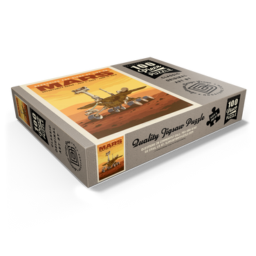 NASA 2003: Mars Opportunity Rover, Vintage Poster 100 Jigsaw Puzzle box view1