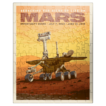 puzzleplate NASA 2003: Mars Opportunity Rover, Vintage Poster 100 Jigsaw Puzzle