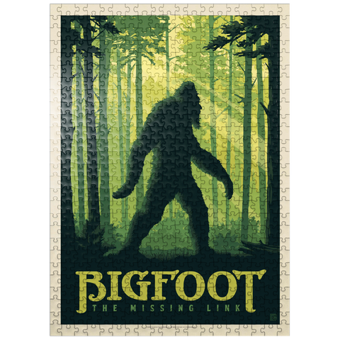 puzzleplate Bigfoot: The Missing Link, Vintage Poster 500 Jigsaw Puzzle