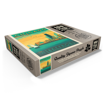 Chicago: Lakefront, Vintage Poster 100 Jigsaw Puzzle box view1
