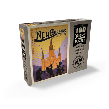 New Orleans: The Big Easy, Vintage Poster 100 Jigsaw Puzzle box view2